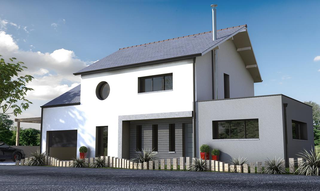 construction maison contemporaine Ancenis