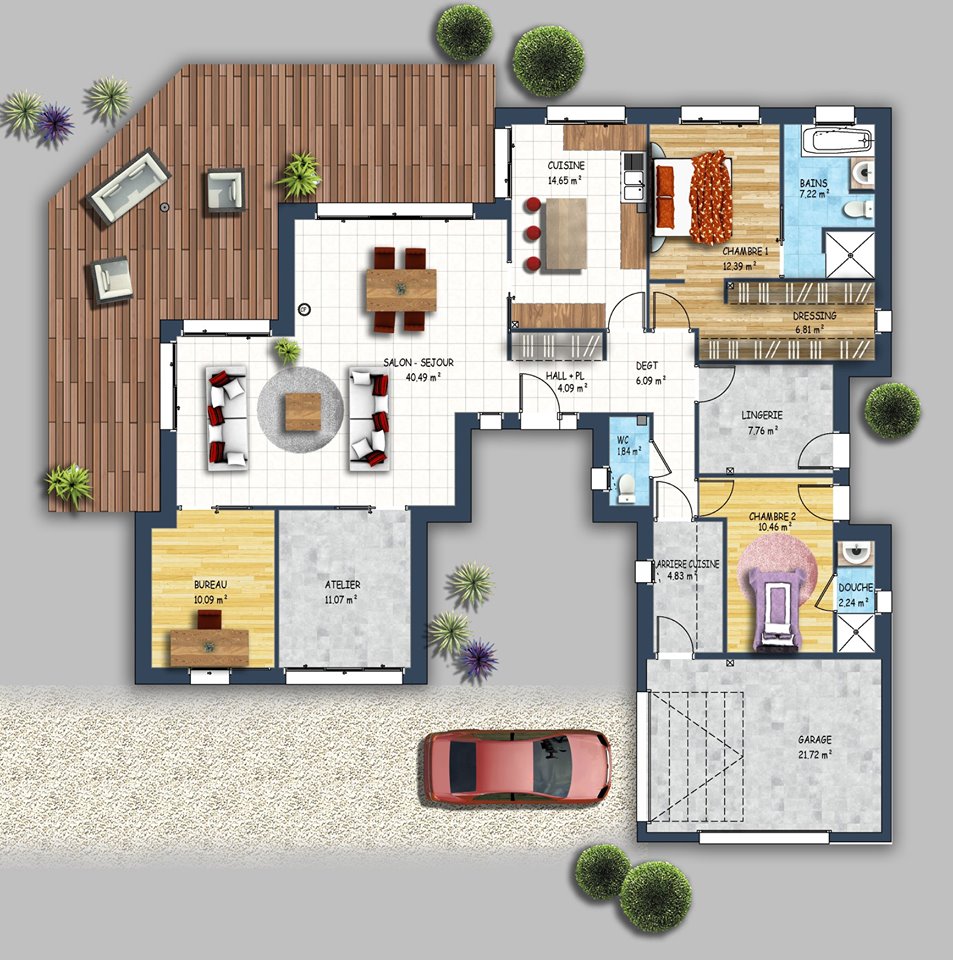 terrasse-chemin-acces-plan-maison-neuve