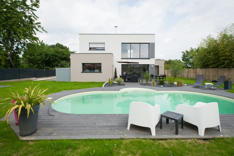 maison contemporaine piscine enterree